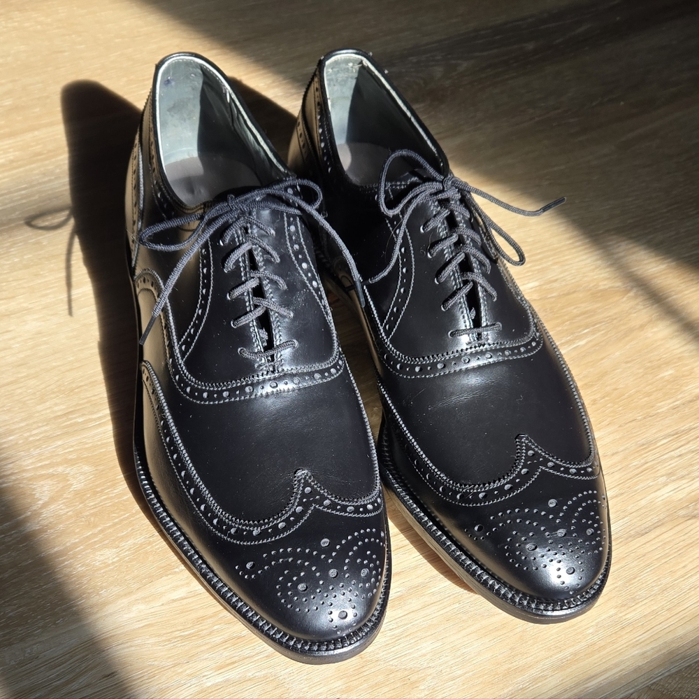 Nwot Cordwainer Wright Classic Black Brogue Men's Shoes